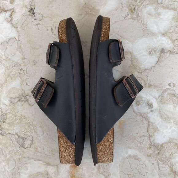 Birkenstock Arizona Soft Footbed Leather Sandals Unisex - Picture 7 of 15
